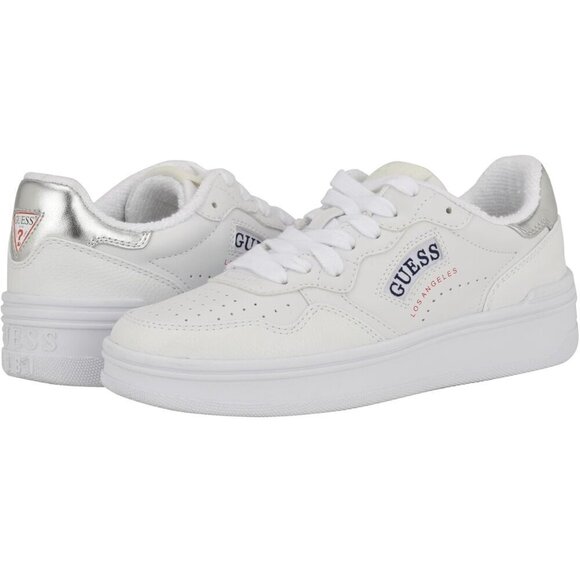 GUESS Sybella Low Top Round Toe Sneakers in White – Size 7 M – NIB - Picture 1 of 8